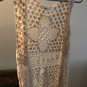 Roommates crochet vest size 1x